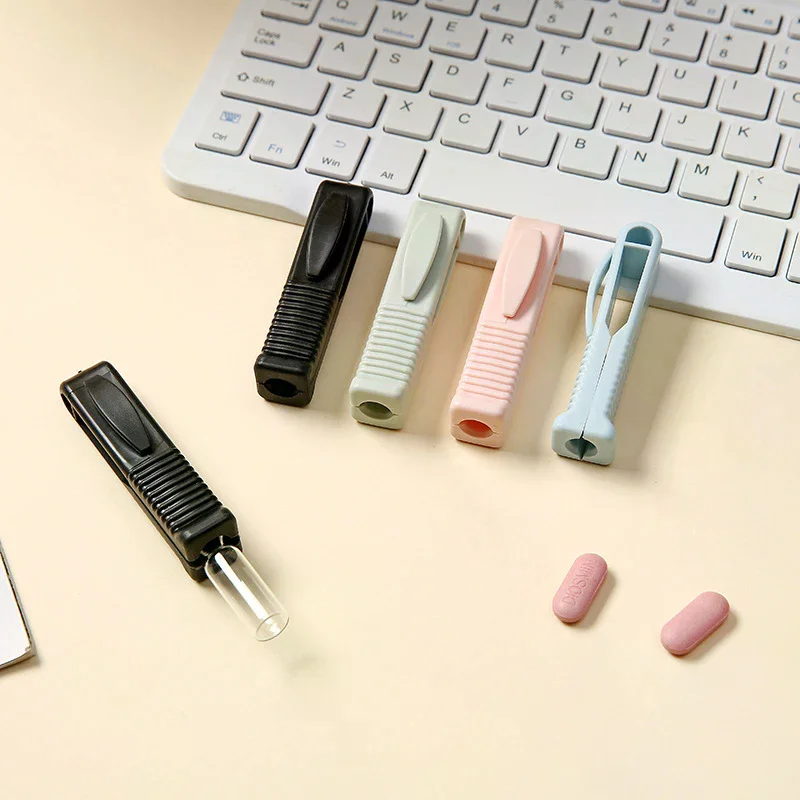 Otwieracz do ampułek, urządzenie do cięcia, dla pielęgniarek domowych i lekarzy, otwieracz do fiol, narzędzie do rozbijania ampułek, przenośny, plastikowy.