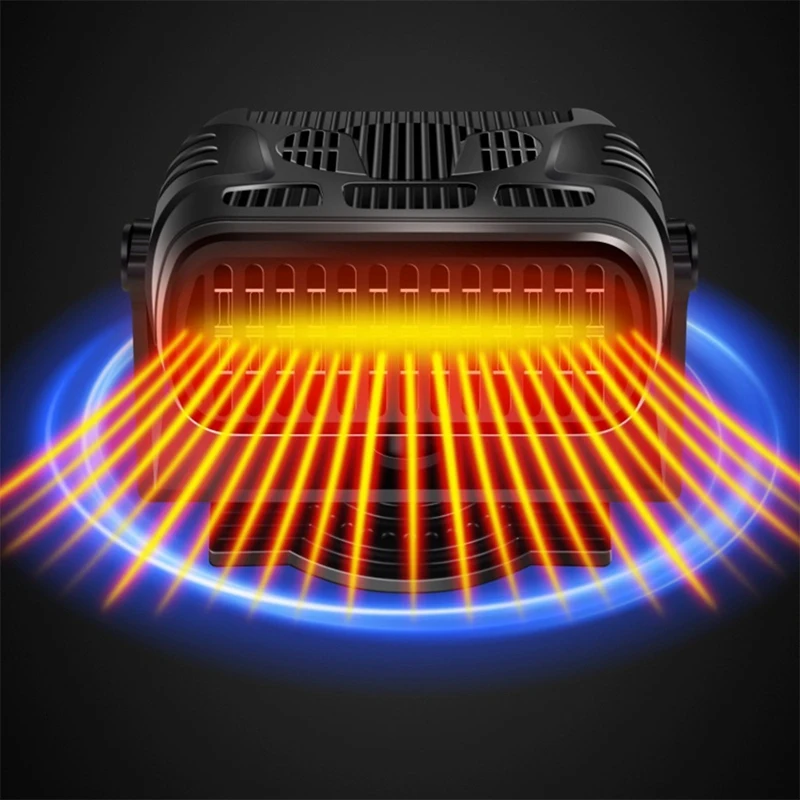 24 V 200 W tragbare Autoheizung, schnelle Heizung, automatischer Demister, 360-Grad-Drehung, Windschutzscheiben-Defroster