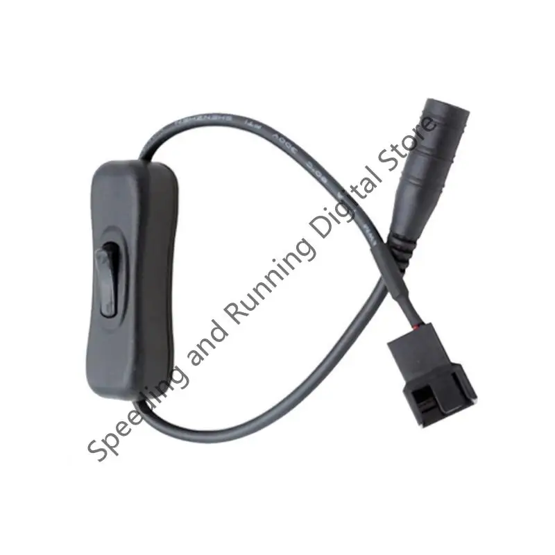DC 5,5 x 2,1 mm Buchse auf 4-polige PWM-Leitung, USB-PC-Lüfter, Netzteil, Anschluss, Konverterkabel mit EIN-Aus-Schalter