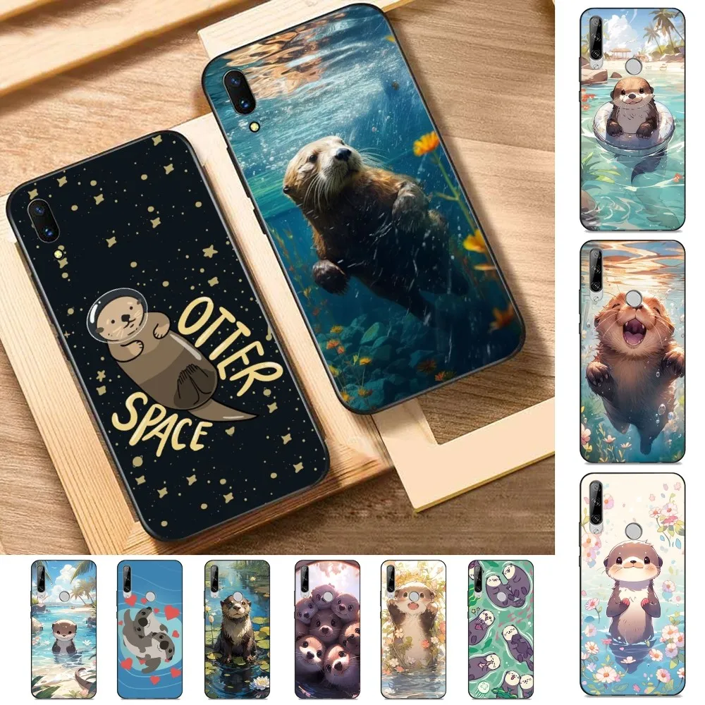 Cute Otter Lutra lutra Phone Case For Huawei Y9 6 7 5 Prime Enjoy 7s 7 8 plus 7a 9e 9plus 8E Lite Psmart Shell