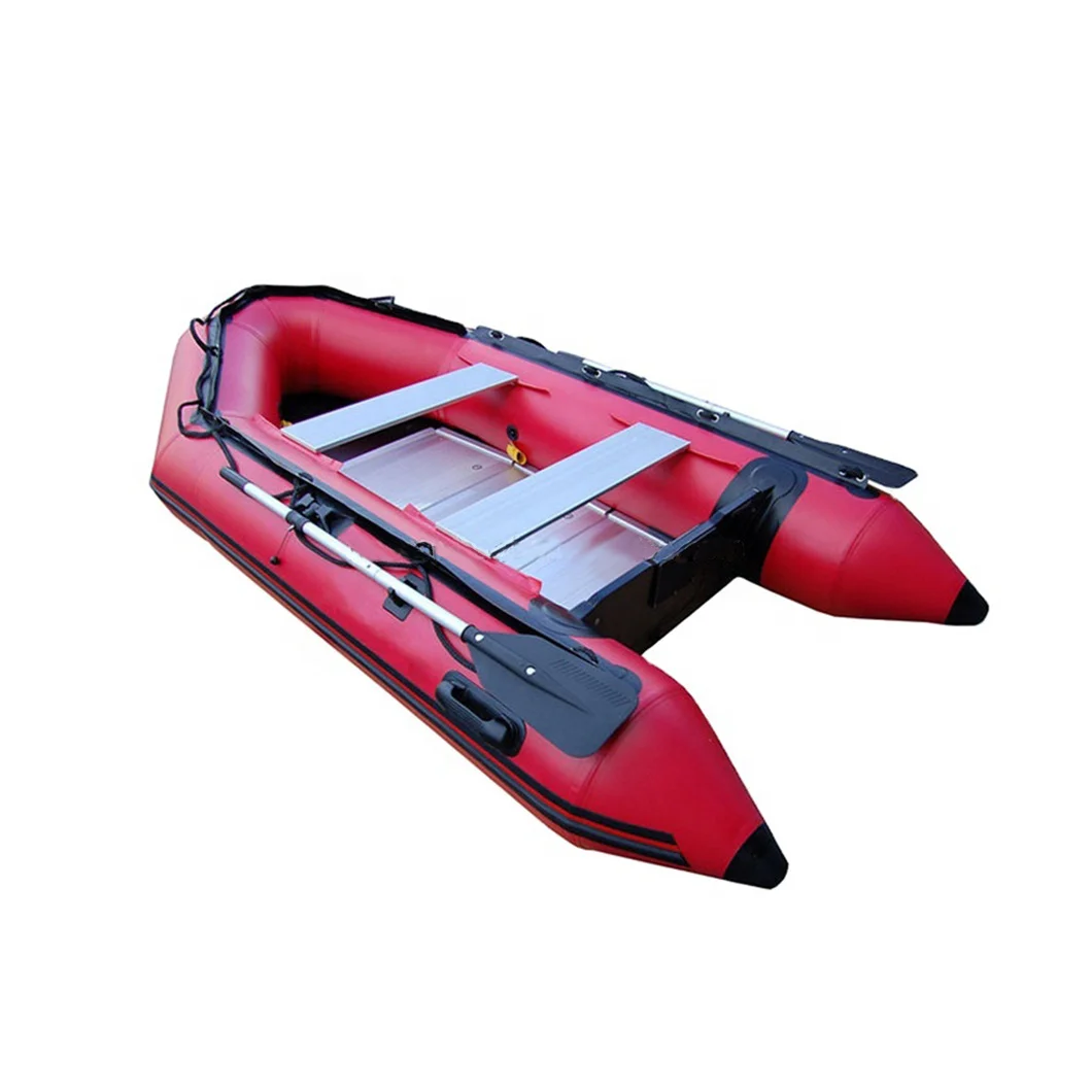 Luxury Hypalon Or PVC Boat Fiberglass Inflatable Fishing Speed Yacht Rigid Hull Red Rubber Boats Inflatable Rib Boat With CE