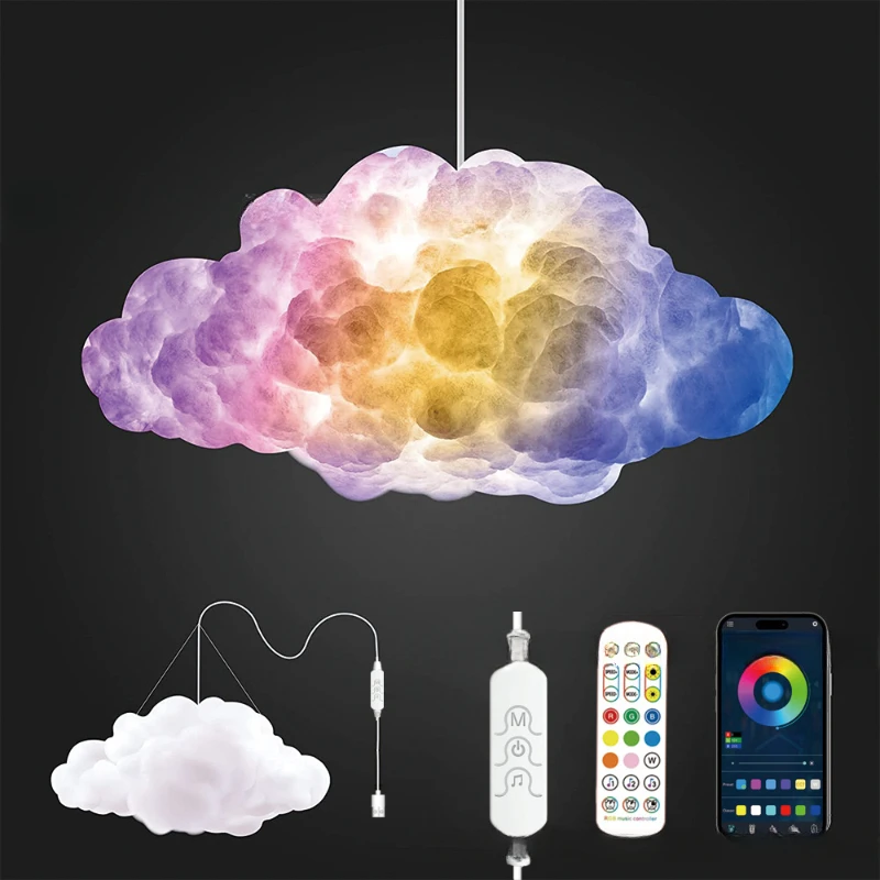 

Symphony thundercloud lamp, cloud lamp DIY smart APP splicing set, horse racing pickup