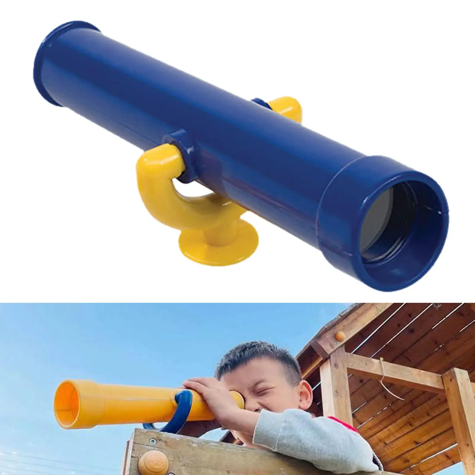 

Children Playground Pirate Telescope Plastic Pretend Toys for Boys Girls Interactive Learning Age Groups 3