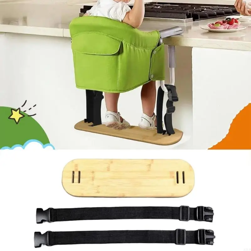 Upgrades Baby High Chair Footrest Addresses Common Footstool Deficiency Adjustable Locking Buckles for Ergonomic Support A2UB