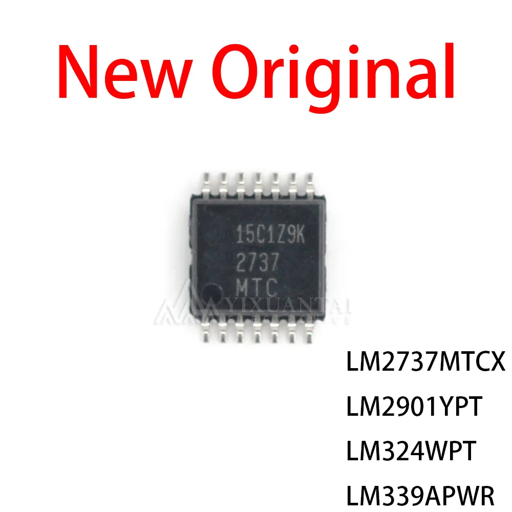 10pcs/lot TSSOP-14 LM2737MTCX LM2901YPT LM324WPT LM339APWR LM2737 LM2901 LM324 LM339 TSSOIC-14