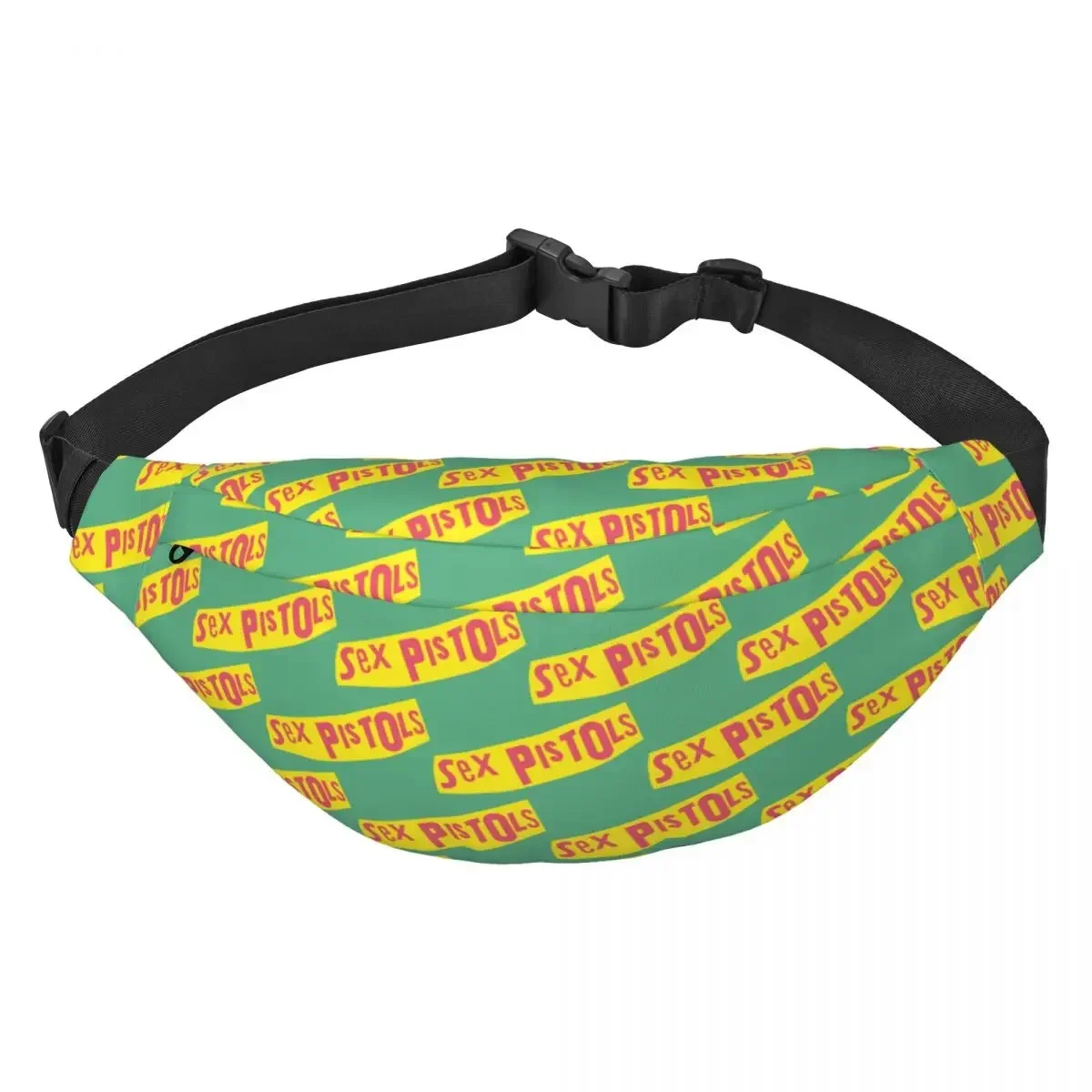 Heavy Rock Band Print Sex Guns Fanny Pack Vrouwen Mannen Casual Sling Crossbody Heuptas Voor Lopende Telefoon Geld Etui