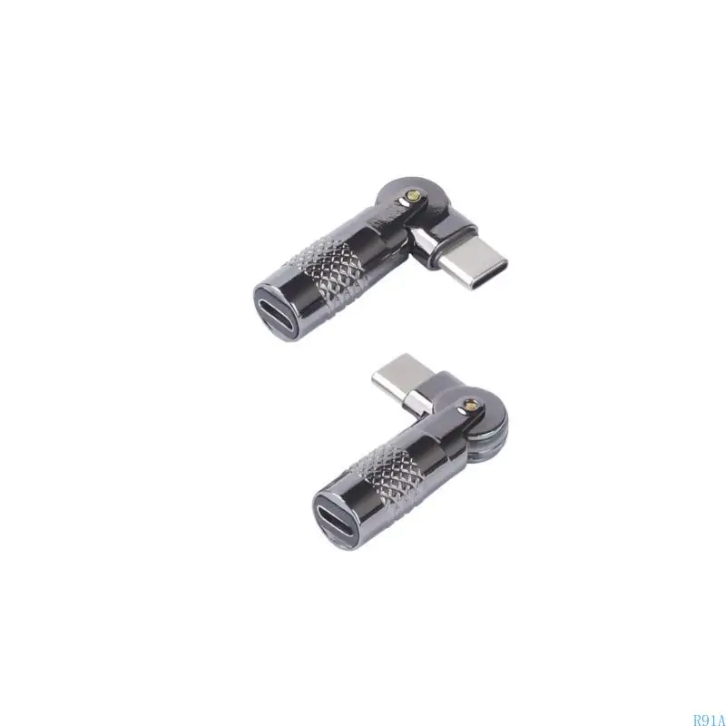 

R91A Тип C/USB для типа C/USB Адаптер Алюминий 90 градусов угловой конвертер для игр
