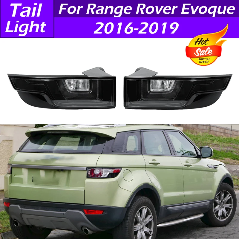 

For Range Rover Evoque 2016 2017 2018 2019 Smoked LED Rear Bumper Tail Light Brake Lamp Taillights Tail Lamp LR072648 LR072649