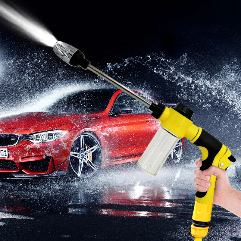 2026 High Pressure Foam Water Gun Long Rod Adjustable Car Washing Water Gun Garden Sprinkler Sprinkler Sprinkler Spray