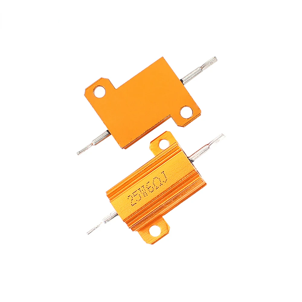 2 pcs 25 W load resistor for LED lamps, false resistors for LED lamps, CANbus, stop light, flicker lamp