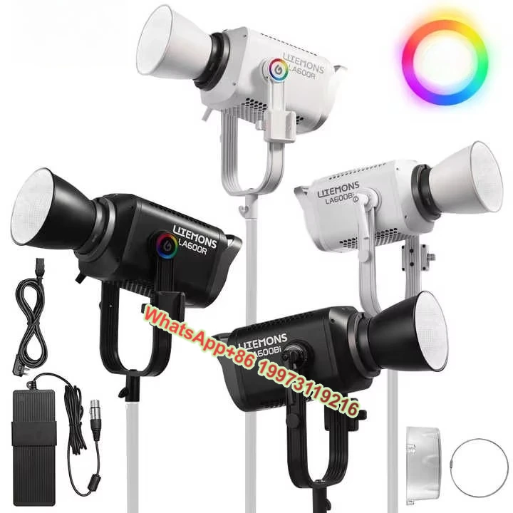 

LA600R 600w RGB Full-color LED COB Video Light Supports Multiple Modes-Photographic Lighting