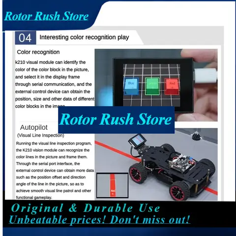 RoRuSHJ-K210 Visual Module Wondermv Vision Recognition Module Smart Camera Python Development Board Programmable Canmv Sensor