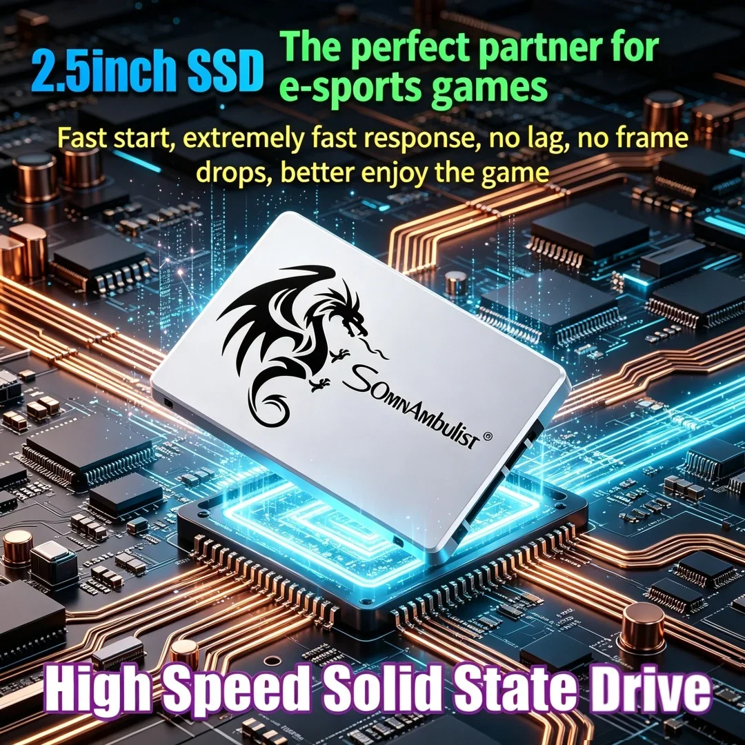 

SomnAmbulist 2.5inch Sata3 High Speed Solid State Drive 64GB To 2TB Internal SSD 120GB 128GB 256GB 512GB For PC Laptop Upgrade