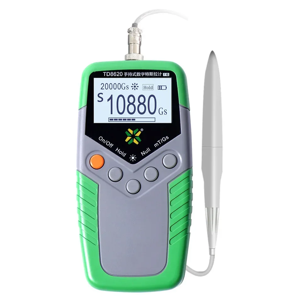 TD8620 Handheld Digital Permanent Magnet Gauss Meter Tesla Meter Magnetic Flux Meter Surface Magnetic Field Test