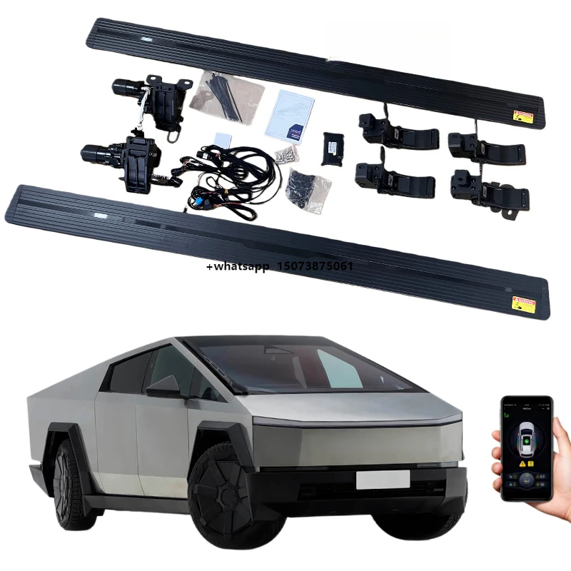 

Heavy Duty Retractable Power Steps Electric Running Board for Cybertruck Aluminum Alloy Side Step
