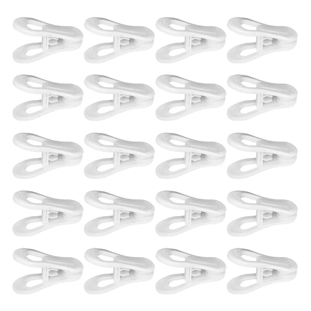 

30Pcs Wind Proof Plastic Laundry Clips Large Clothes Pegs Quilt Holder Clothes Clips Hanging Pins Plastic Clothespins