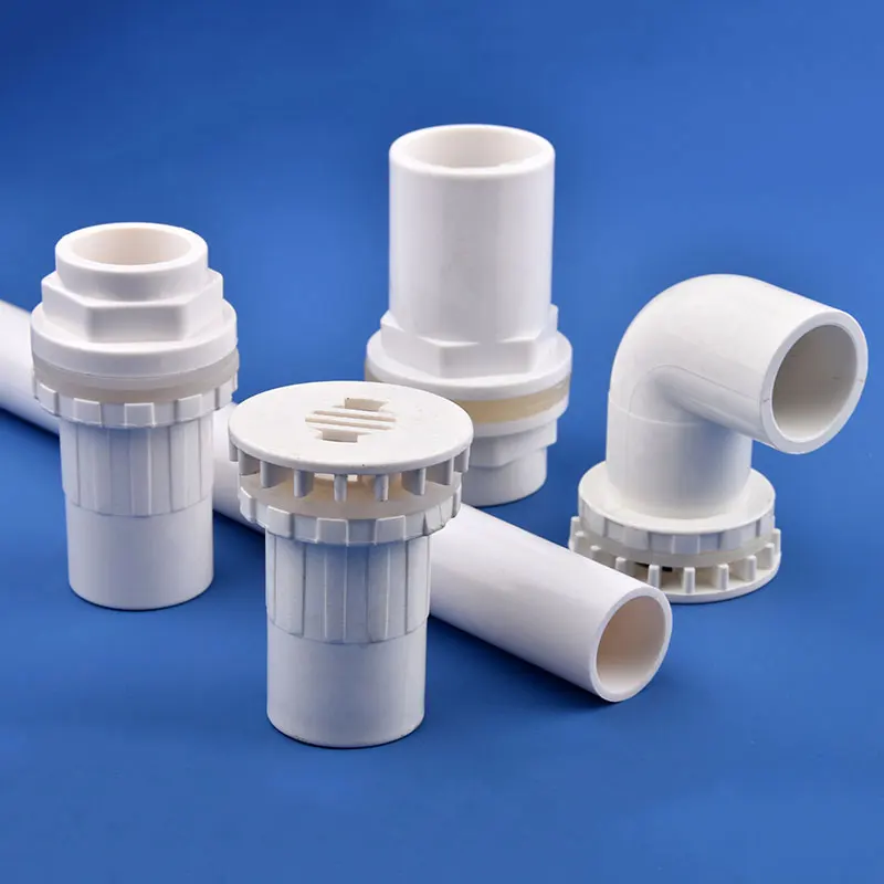 Tubería de PVC Blanca de 20/25/32/40/50 mm, 90 Grados ° Conector de Drenaje para Acuario, Conector de Desbordamiento, Accesorios de Drenaje para Riego de Jardín