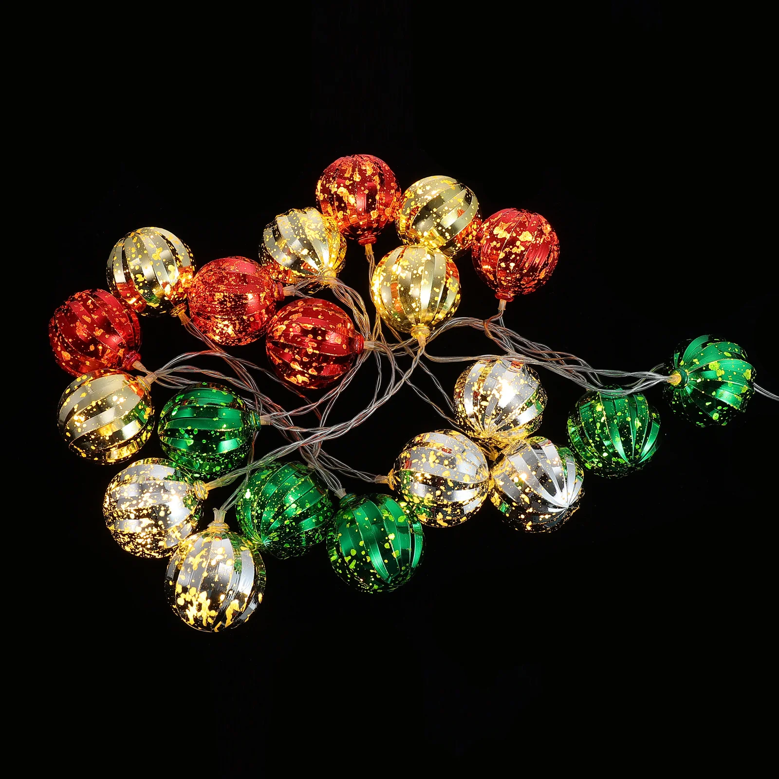 1 قطعة عيد الميلاد الكرة سلسلة مصباح ملون عيد الميلاد ضوء زخرفة الإبداعية الزخرفية مهرجان الكرة مصباح معلقة سلسلة ضوء