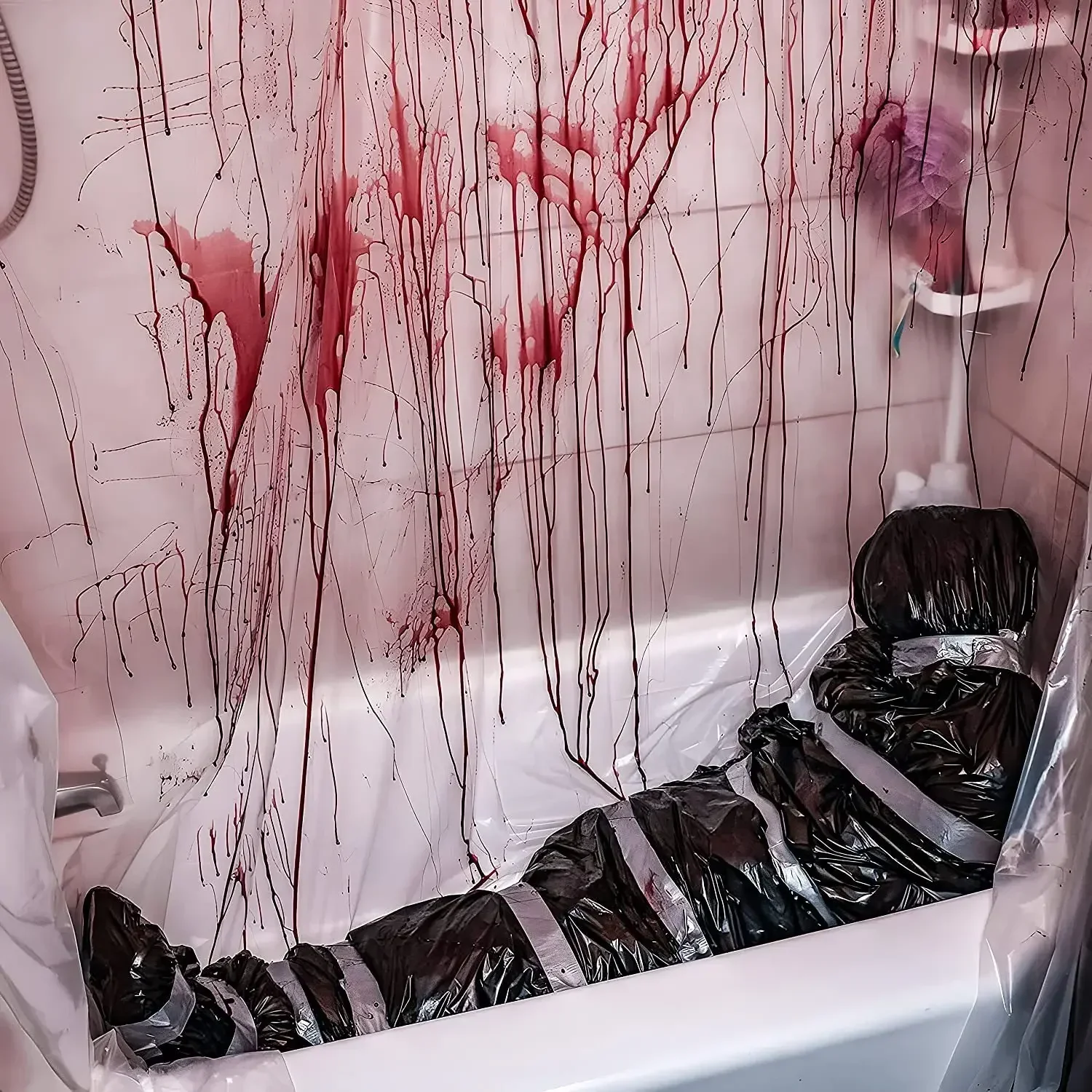 Decoraciones de Halloween, accesorios de víctima muerta para cadáver, decoraciones colgantes para el cuerpo muerto, decoraciones de Casa Encantada de cadáver falso aterrador