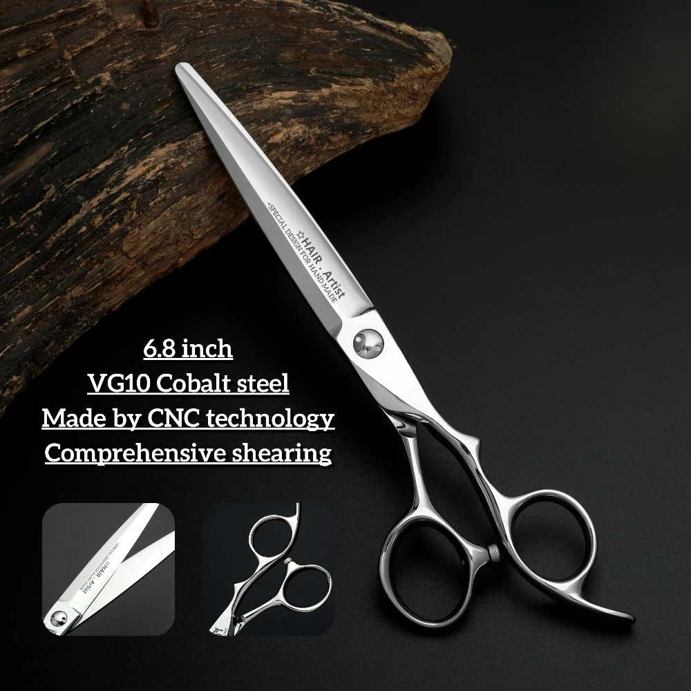 Top-level Hairdressing Scissors，6.2 Inch Barber Shears, Double Bearing Design VG10 Steel, High-end Barber Accessories
