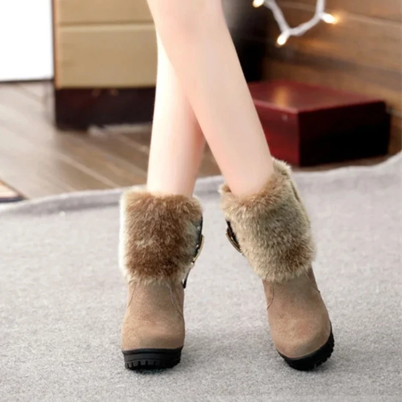 

Элегантные женские ботильоны на каблуке, женские ботильоны на высоком каблуке, зимние ботинки с круглым носком, зима 2025 года, шикарные противоскользящие качественные рабочие ботинки