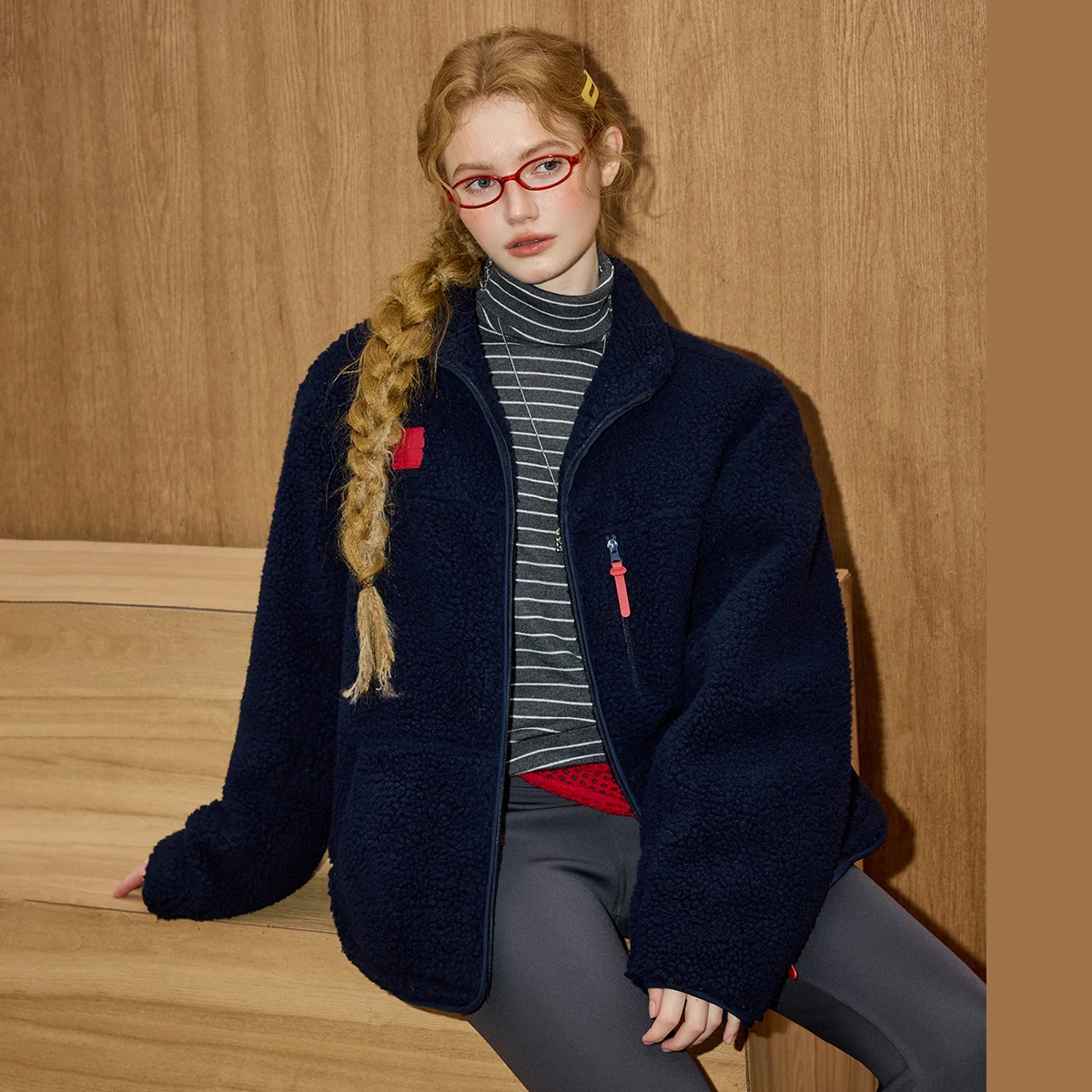 2025 여성용 스탠드 칼라 파카 인조 시어링 코튼 코트 다용도 루즈핏 두꺼운 보온 안감 캐주얼 오버사이즈 재킷