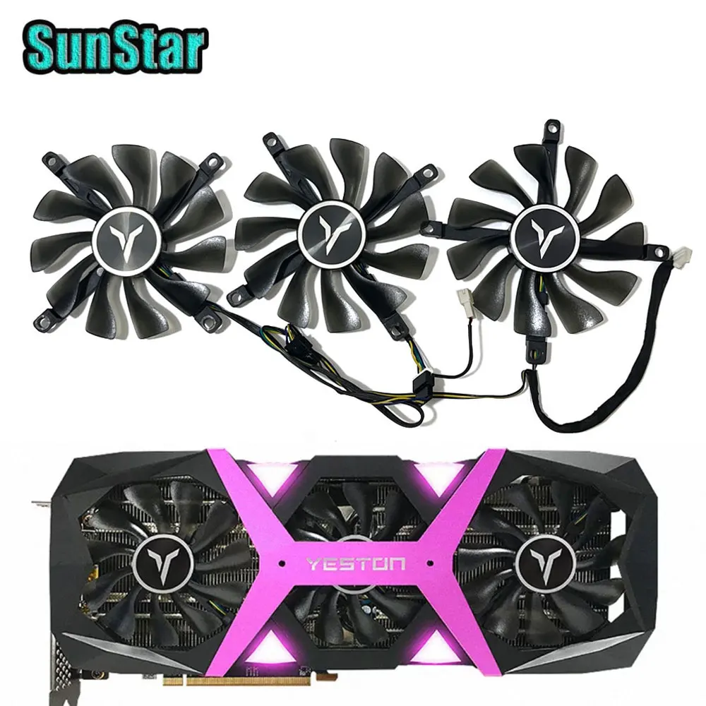 NEW 89MM 4PIN GA92S2U RX6800 XT Video Card Cooler Cooling Fan For YESTON RX 6500 6600 XT RX 5500XT RTX 2060 SUPER Graphics Card