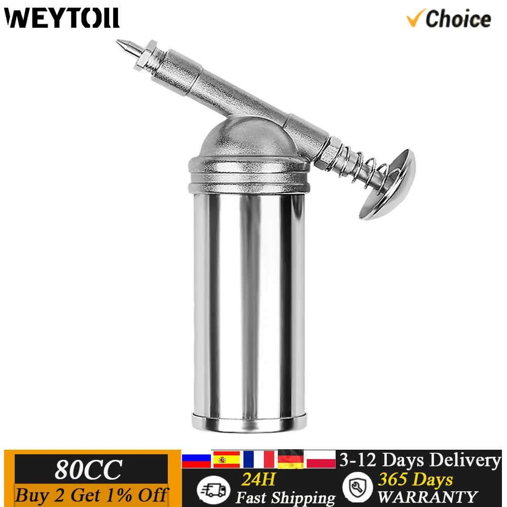 

80CC Manual Grease Filling Machine Handheld Pressurized Grease Filler Auto Machinery Oil Excavator Maintenance Repairing Tool