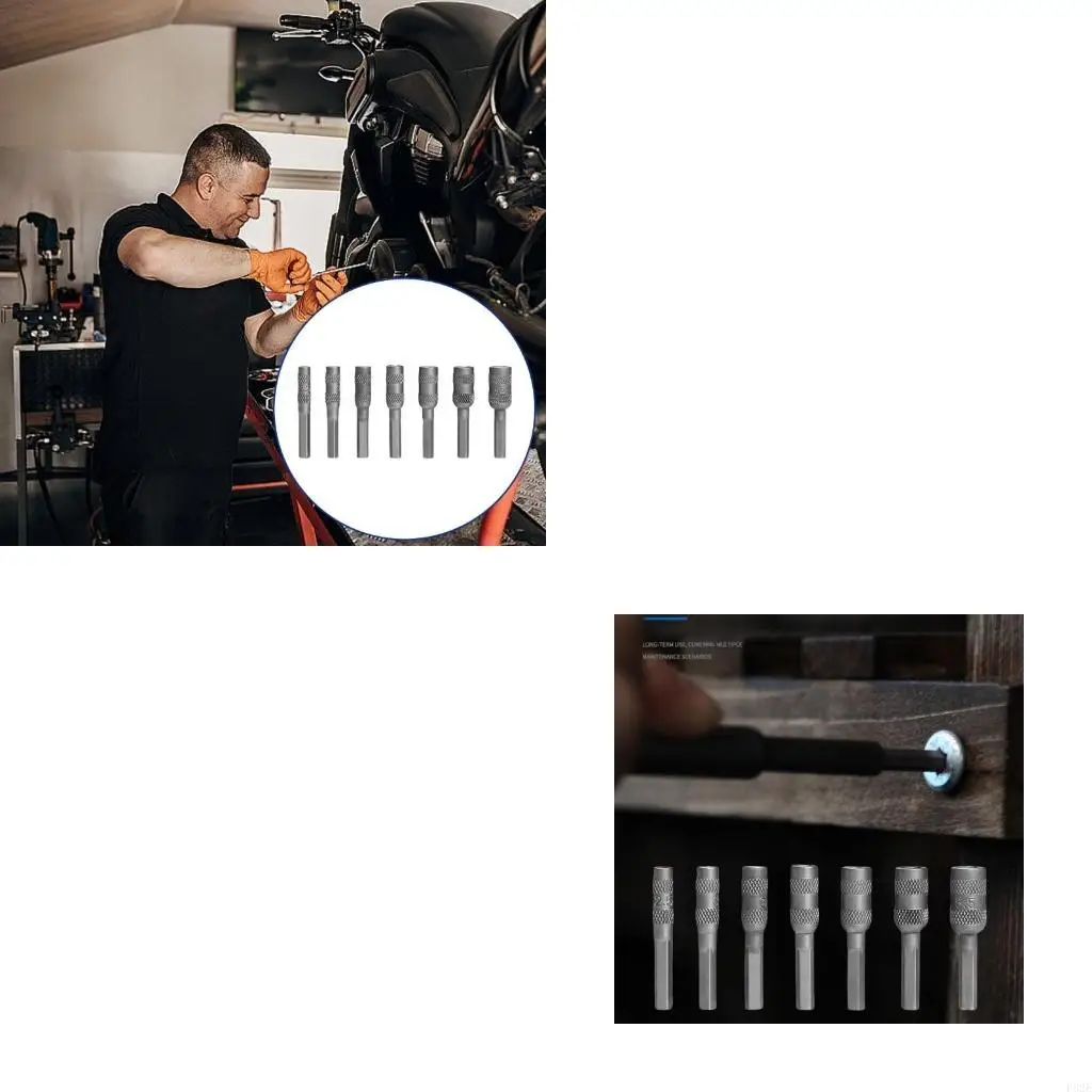 

P82E 7Pieces Socket Nut Driver for Diverse Repair and Assembly Tasks