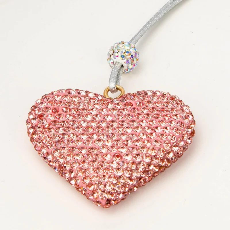 อุปกรณ์เสริมกระจกมองหลังสาวๆรถผู้หญิงโบว์สีชมพู