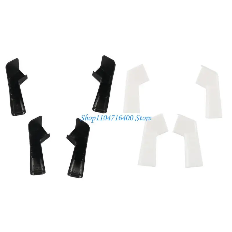 

y1gd 4Pack White RVs Rain Gutter Spout Extensions 4.33inch Long 2 Right and 2 Left