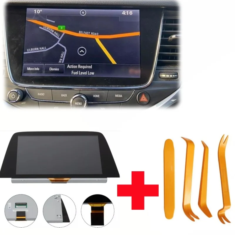 

1set Car Touchscreen Central Control Screen Display With Tools For Vauxhall Astra K Mokka Display Grandland 39042448 Car Tools