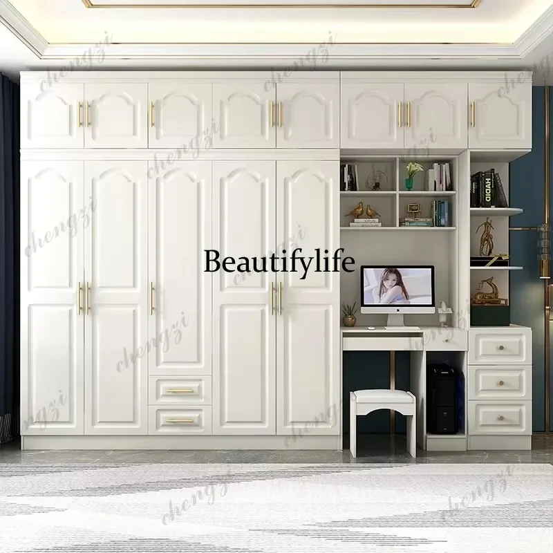 

M138 Gold Door Knob Design Wardrobes White Nordic Metal Household Closet Wardrobe Drawers Luxury House Guarda Roupa Furniture Ho