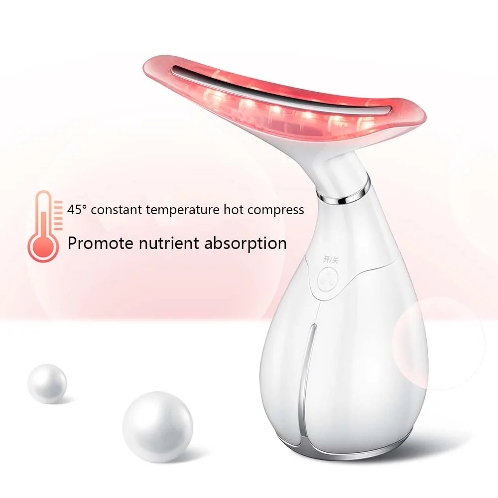 Removal Massager Electric Double Chin Remover Skin Lifting Tighten Device LED Photon Therapy Face Neck Wrinkle Sagging