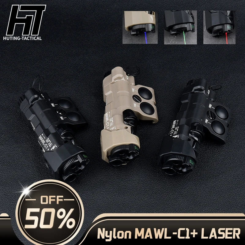 WADSN New Upgraded MAWL-C1 red green blue dot IR Laser airsoft accessoires  Nylon plastic tactical hunting equipment Weapon Ligh