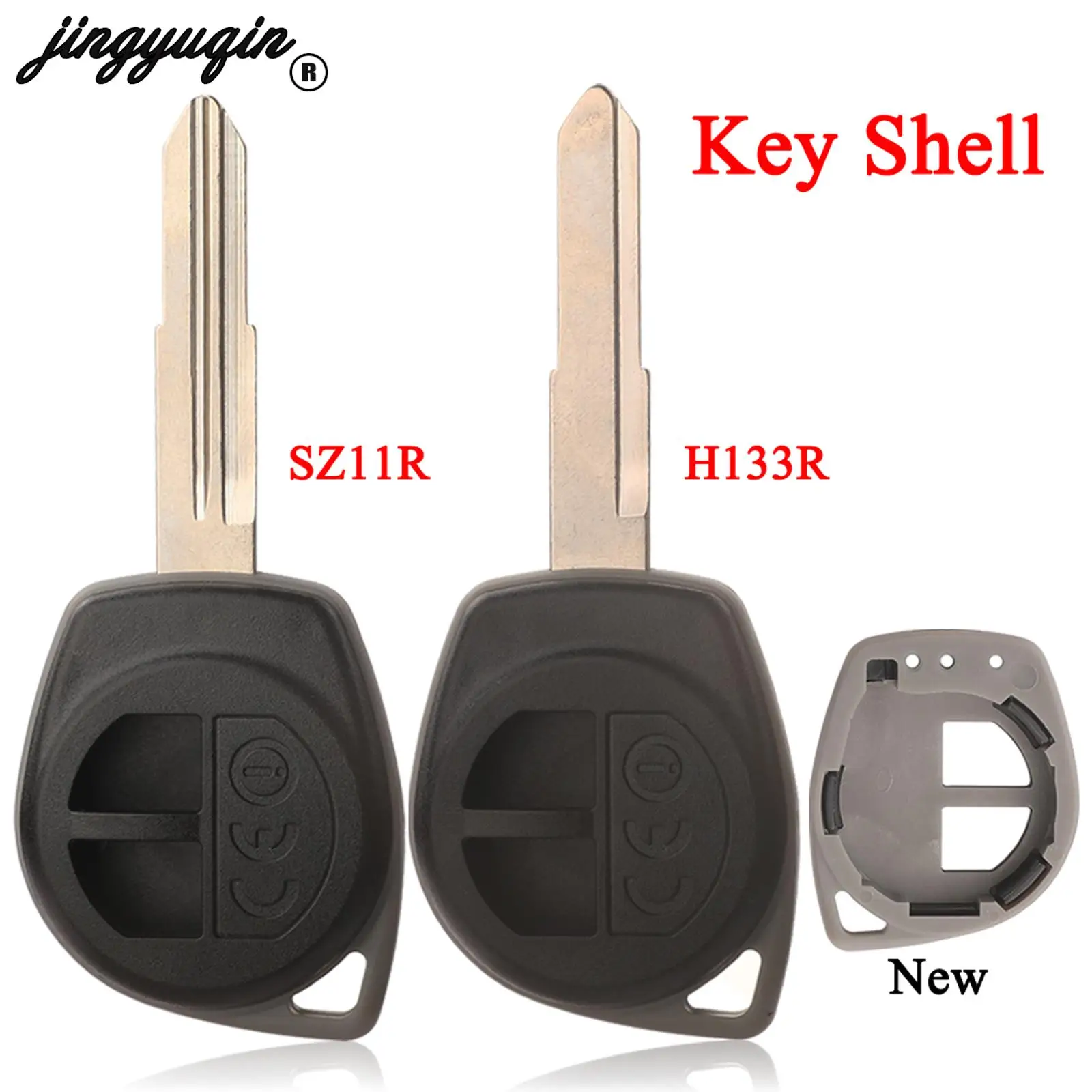 Jingyuqin Remote Car Key Shell Case SZ11R H133R 2 Buttons For Suzuki Swift Grand SX4 Liana Aerio Vitara GRAND VITARA ALTO Jimny