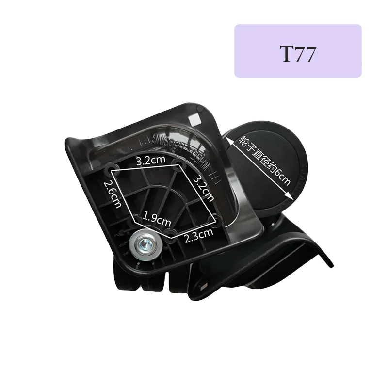 For SJTOBOL T77 For For Luggage Rotating Suitcase Wheels 360° Swivel High Wear- Resistant Replacement Parts Wheels