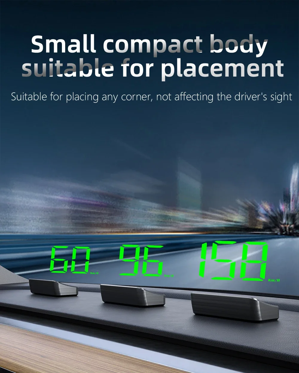 M2 Head-Up-Display Auto-GPS-Tachometer KMH HUD Universelles USB-Kabel Plug & Play GPS & Beidou Dual-Satellitensystem – Detail 15