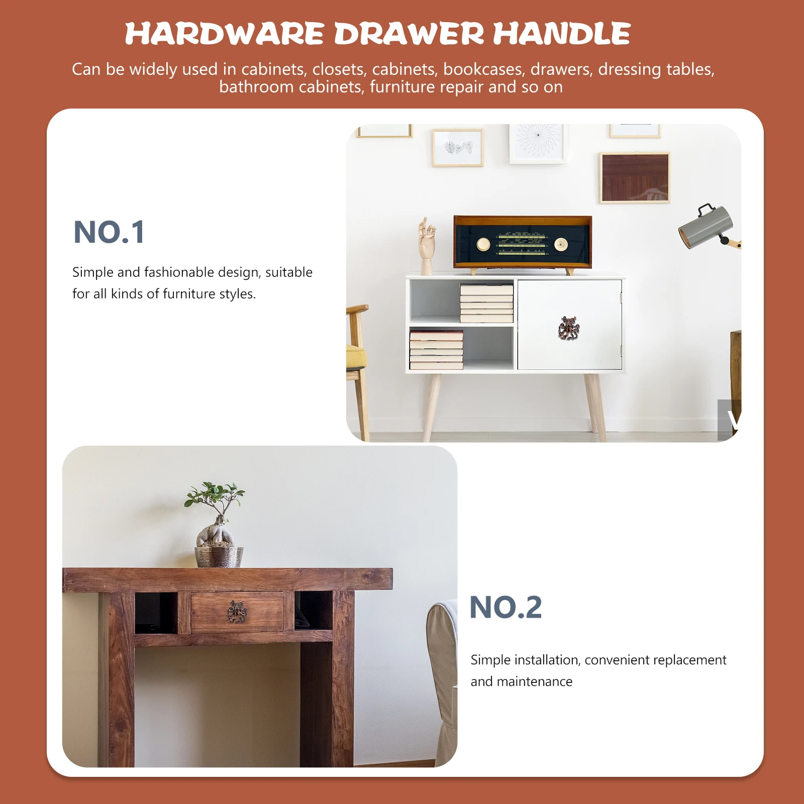 

Drawer Handle Cabinet Pulls Zinc Alloy Knobs Farmhouse Dresser Wood Nordic Bathroom Kitchen Bedroom Furniture Hardware