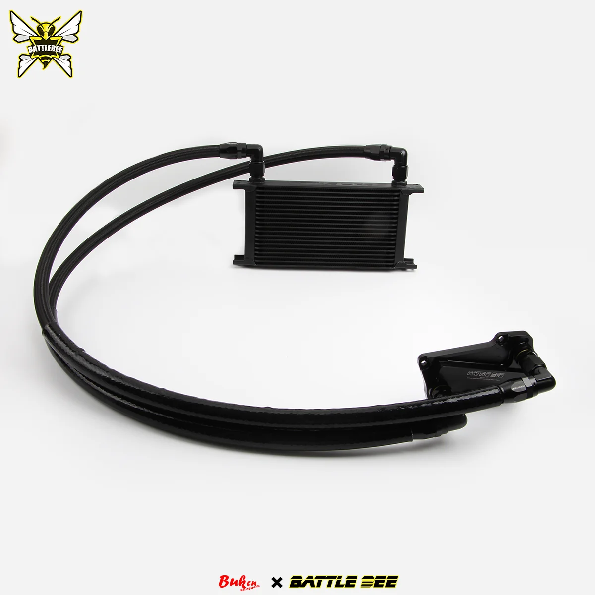 Battle Bee Engine Oil Cooler Kit For  BMW B58B30 140i 240i 340i Z4 Series Oil Filter Sandwich Adapter Radiator 