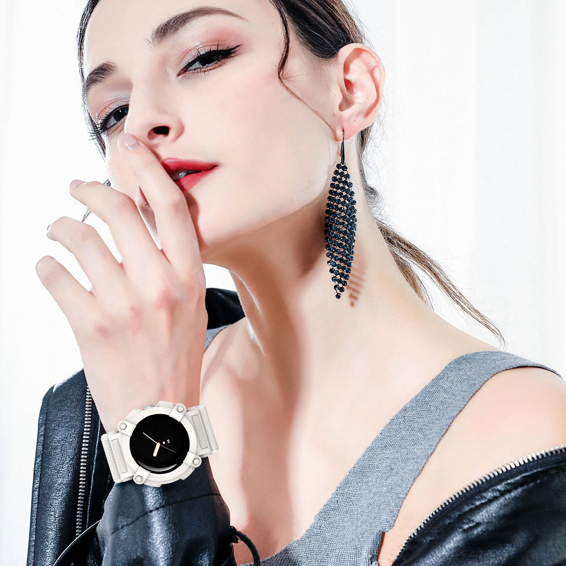 Sport Strap Case for Google Pixel Watch Band Bracelet Replacement Watchband Pixel Watch TPU Belt Protective Cover Silicone Bezel