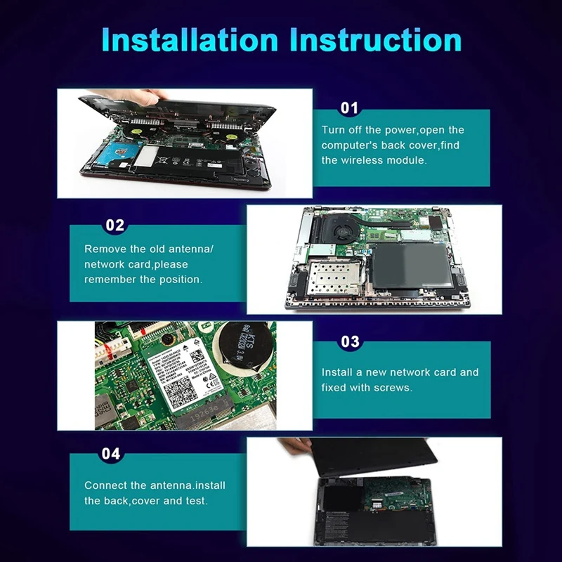 การ์ด WIFI AX201NGW พร้อมเสาอากาศ2.4 GHz + 5GHz WIFI 6 3000Mbps Cnvio2 M.2บลูทูธ5.1การ์ดเครือข่าย WIFI สำหรับ Win10อะไหล่