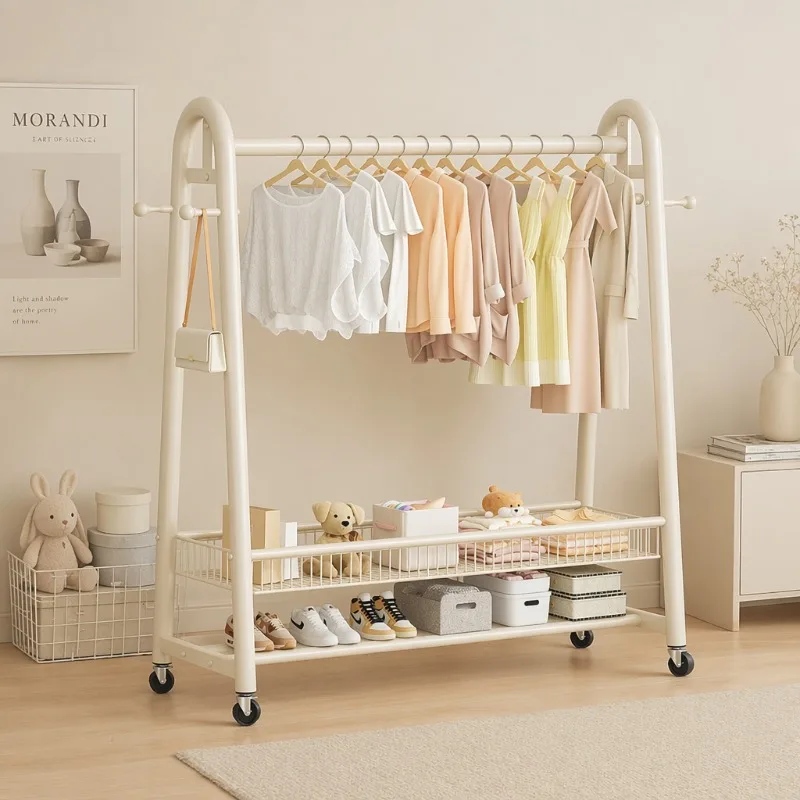 china modern coat racks standing department store coat rack mobile storage rack with powder coating