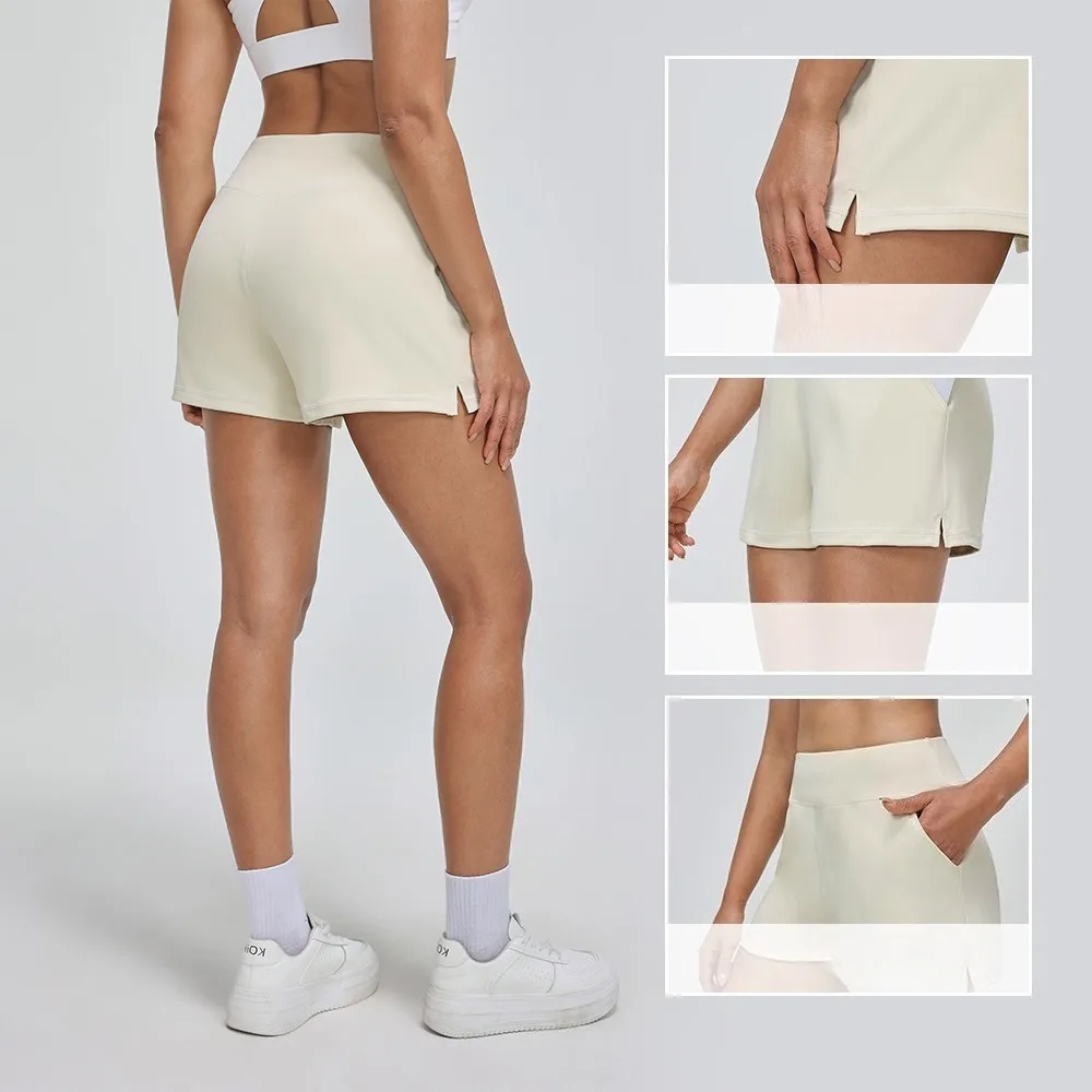 Women Summer High Waist Yoga Shorts Slim Fit Loose Breathable Quick Dry Casual Running Fitness Shorts