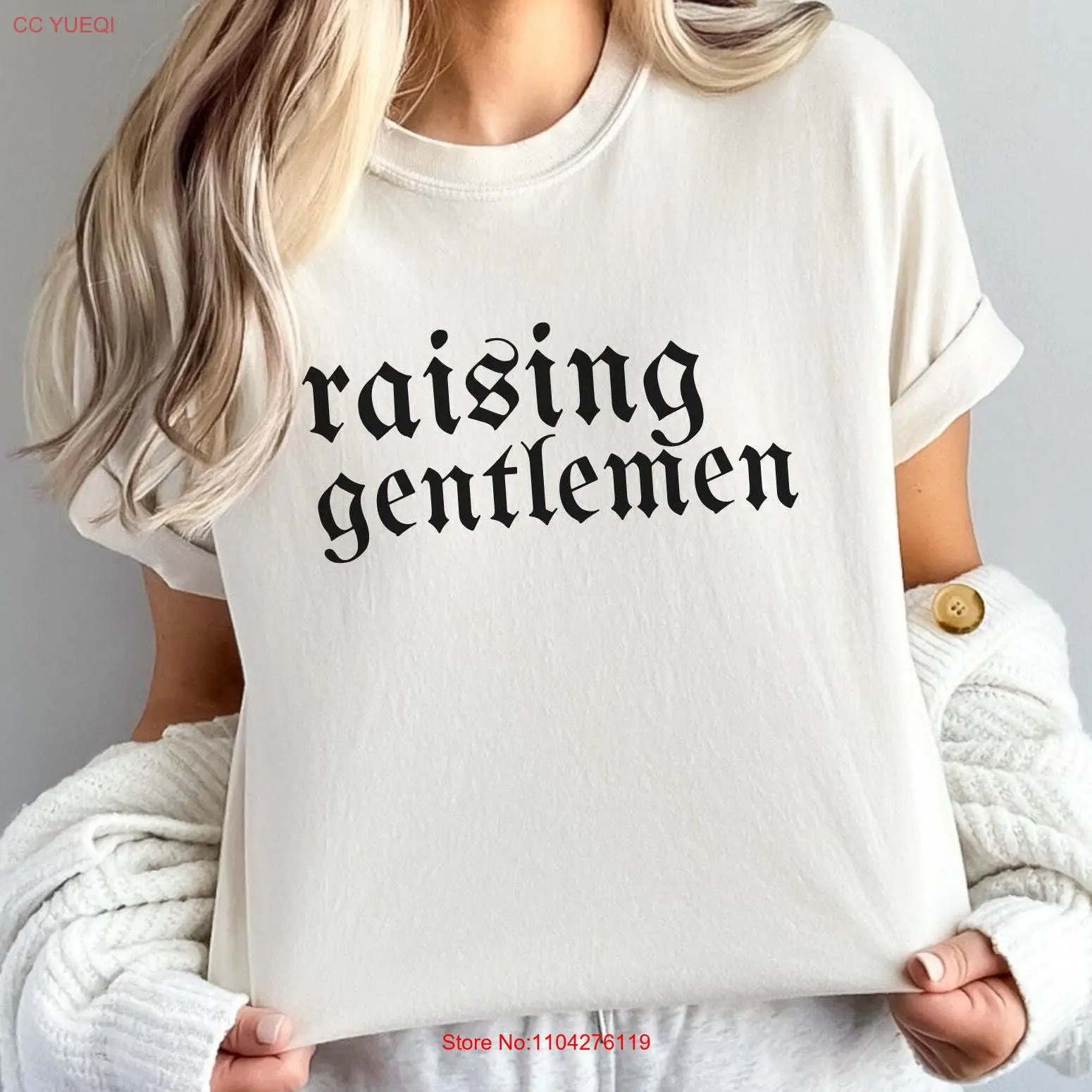Comfort Colors Raising Gentlemen T Shirt Mother's Day s Protector Mom Funny Life Cool long or short sleeves