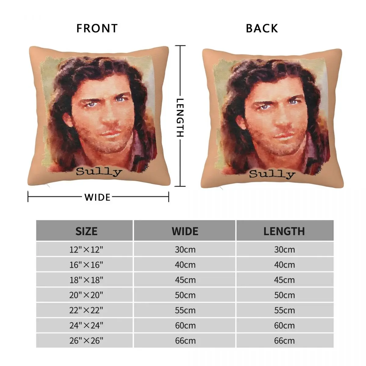 Dr. Quinn Medicine Woman Byron Sully Square Pillowcase Polyester Linen Velvet Pattern Decor Throw Pillow Case Home Cushion Case