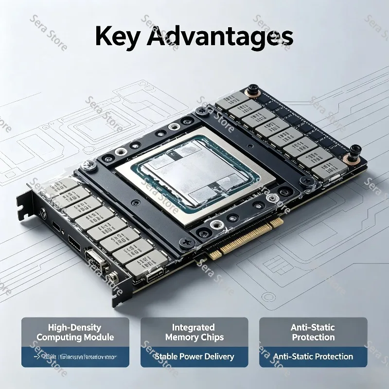 V100 SXM2 GPU Computing Card, 16GB / 32GB HBM2 Tensor Core Accelerator Card, Support for AI Training Scientific Computing
