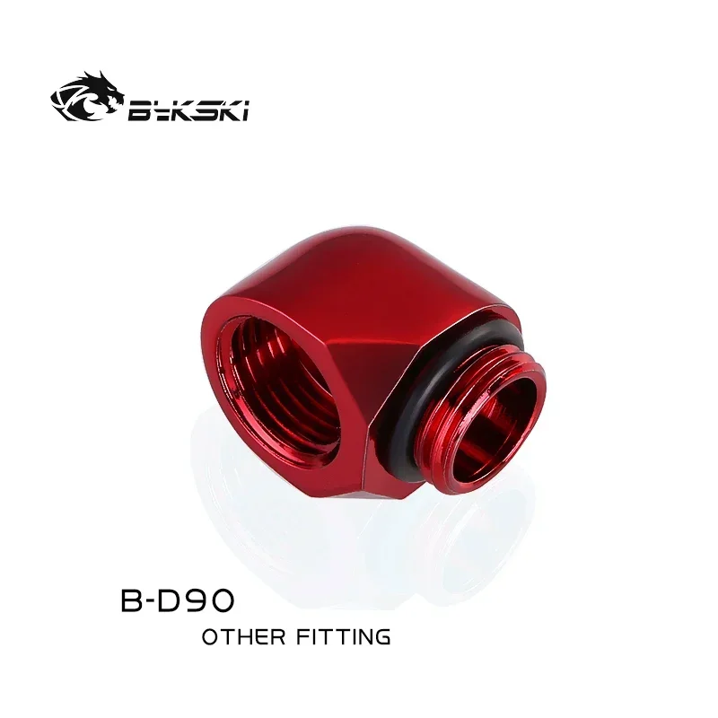 Bykski B-D90,G1/4 90 Degree Female To Male Fitting,F To M Adapter Connector For PC Water Cooling System,Multi Colors