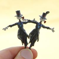 New Cartoon Mini Scarecrow Statue Funny Resin Landscape Decoration Cute Doll Figurine Toy Ornaments DIY Garden Miniatures