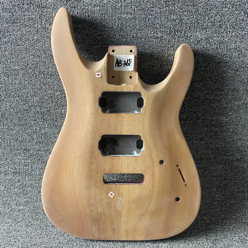 AB368 Custom DIY Order Unfinished Electric Guitar Body Natural Color 2 Humbucker Pickups Right Hand for DIY